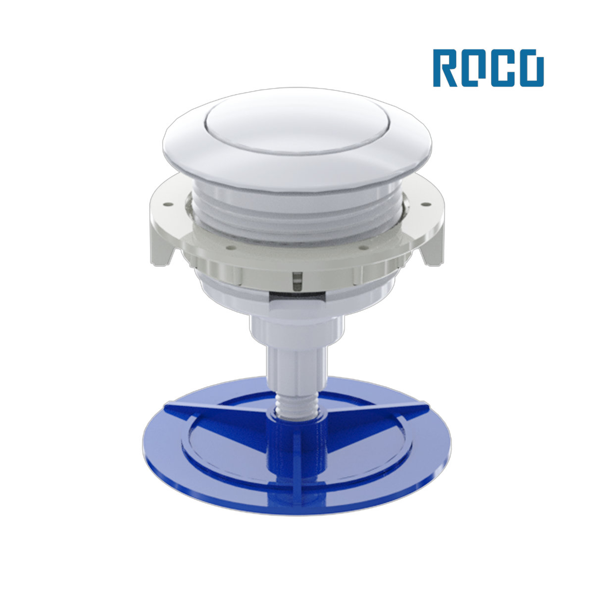 ACIONADOR ROCO SUPERIOR P/CAIXA ACOPLADA UNIVERSAL BRANCO