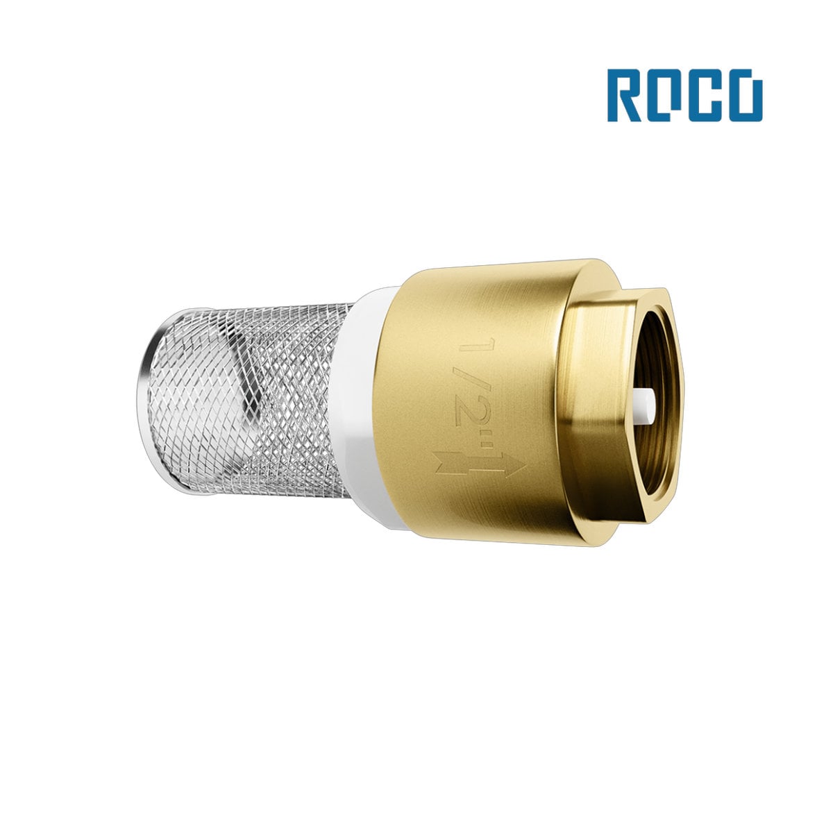 VALVULA ROCO DE RETENÇÃO FUNDO DE POÇO 1/2” TELA EM AÇO INOXIDÁVEL