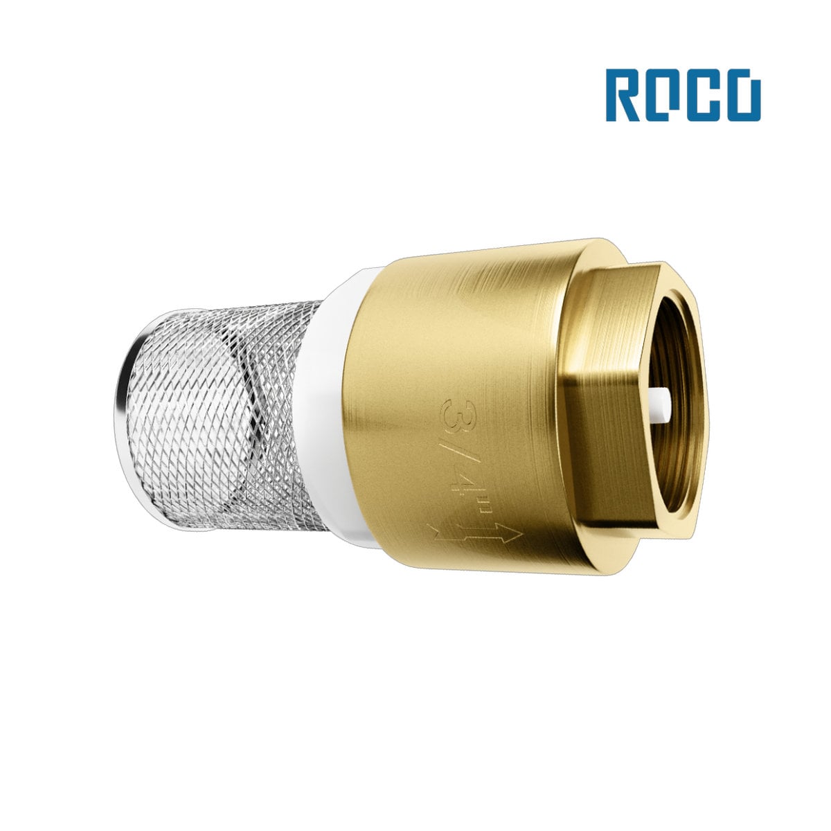 VALVULA ROCO DE RETENÇÃO FUNDO DE POÇO 3/4” TELA EM AÇO INOXIDÁVEL