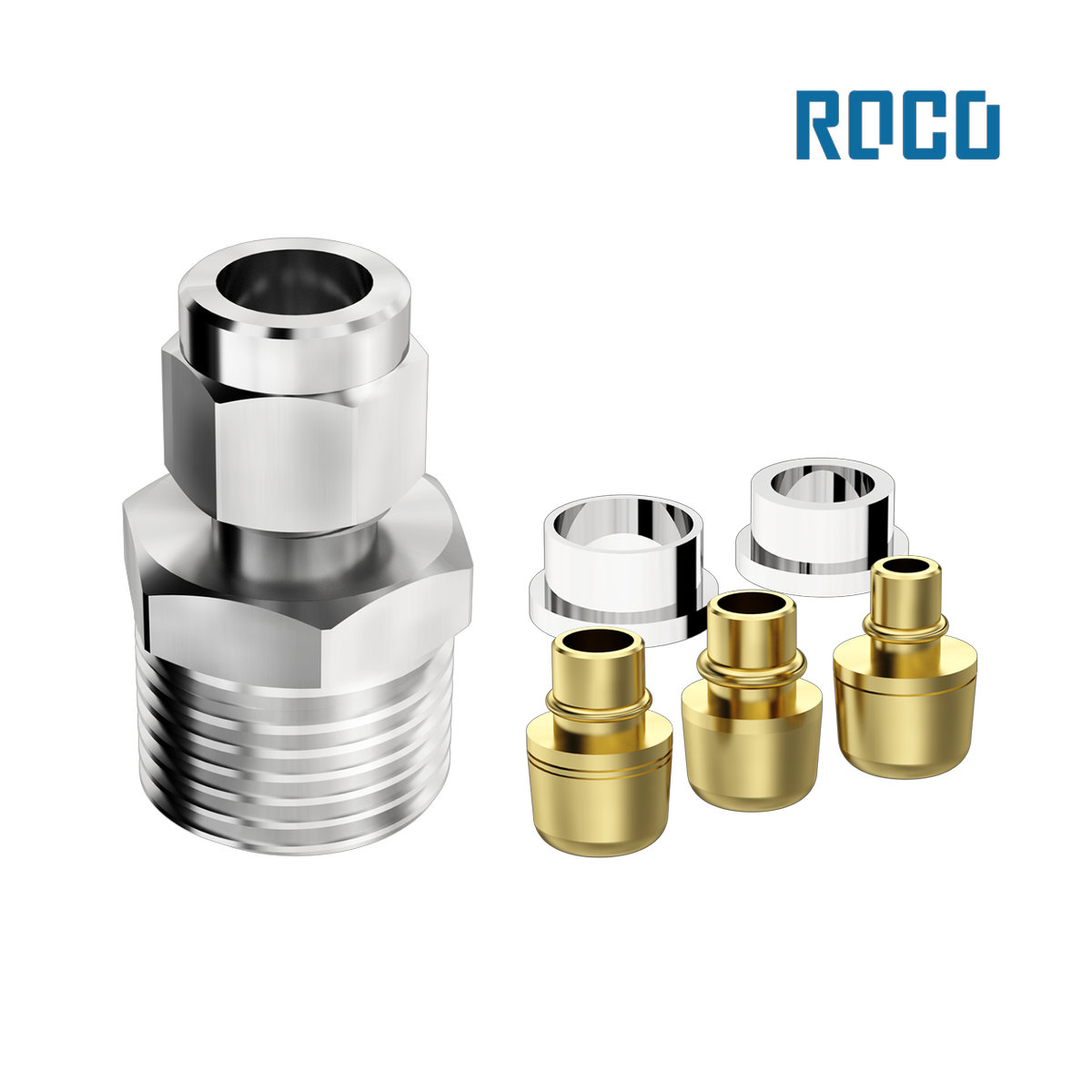 ADAPTADOR ROCO P/FILTROS 1/2” MINI VERTICAL CROMADO