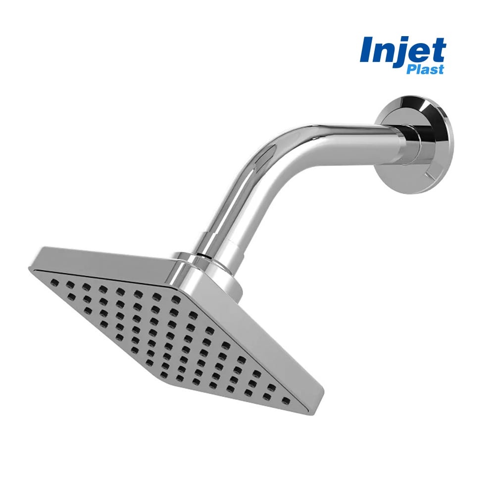 DUCHA INJET ABS CLEAN QUADRADA CROMADA