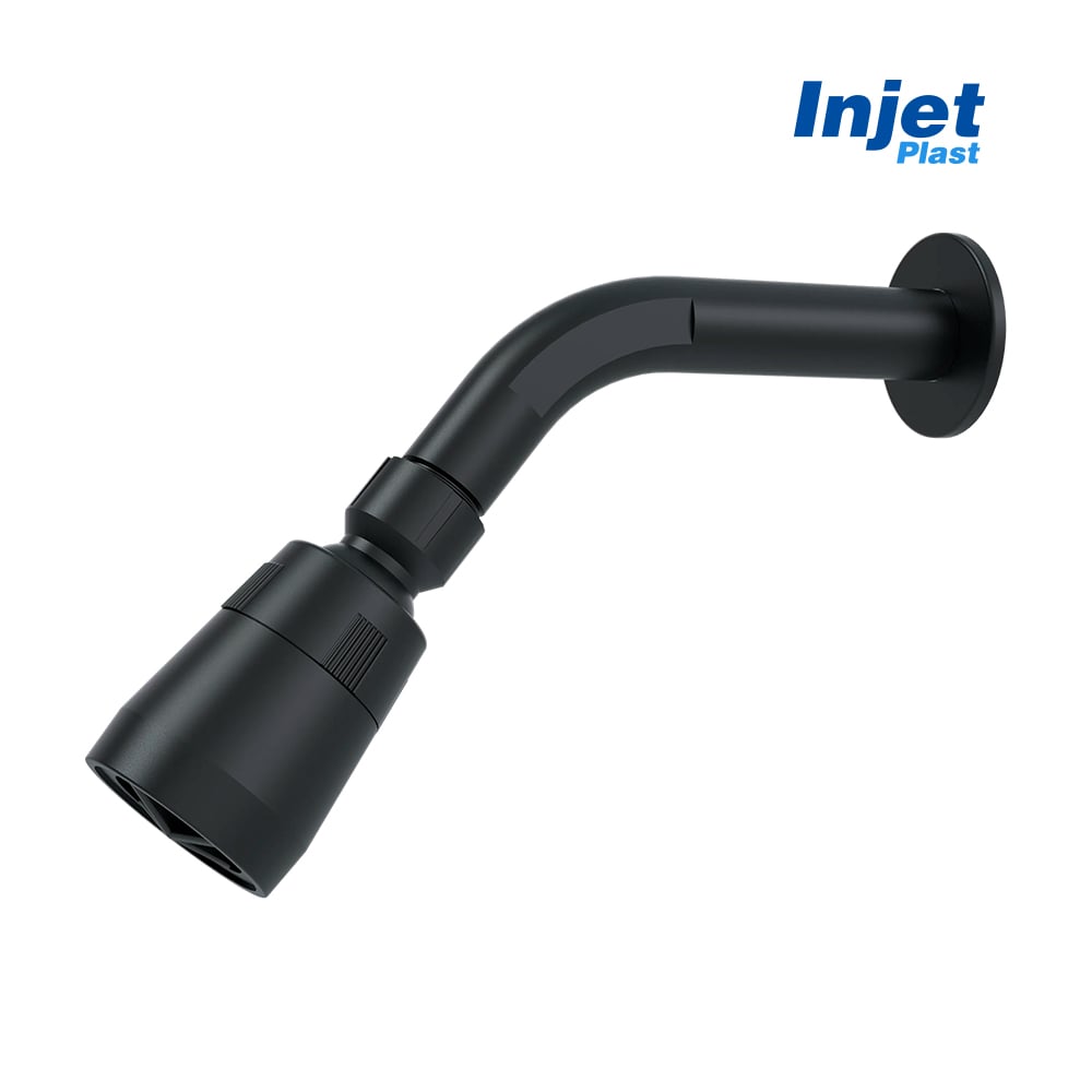 DUCHA INJET QUENTE/FRIA ABS REDONDA LINHA POP PRETA
