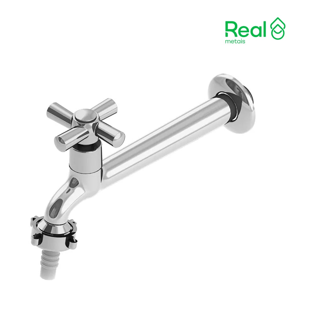 TORNEIRA REAL METAIS DE PIA P/COZINHA/PAREDE C31 ABS 1158 1/2 VOLTA CROMADA C/BICO