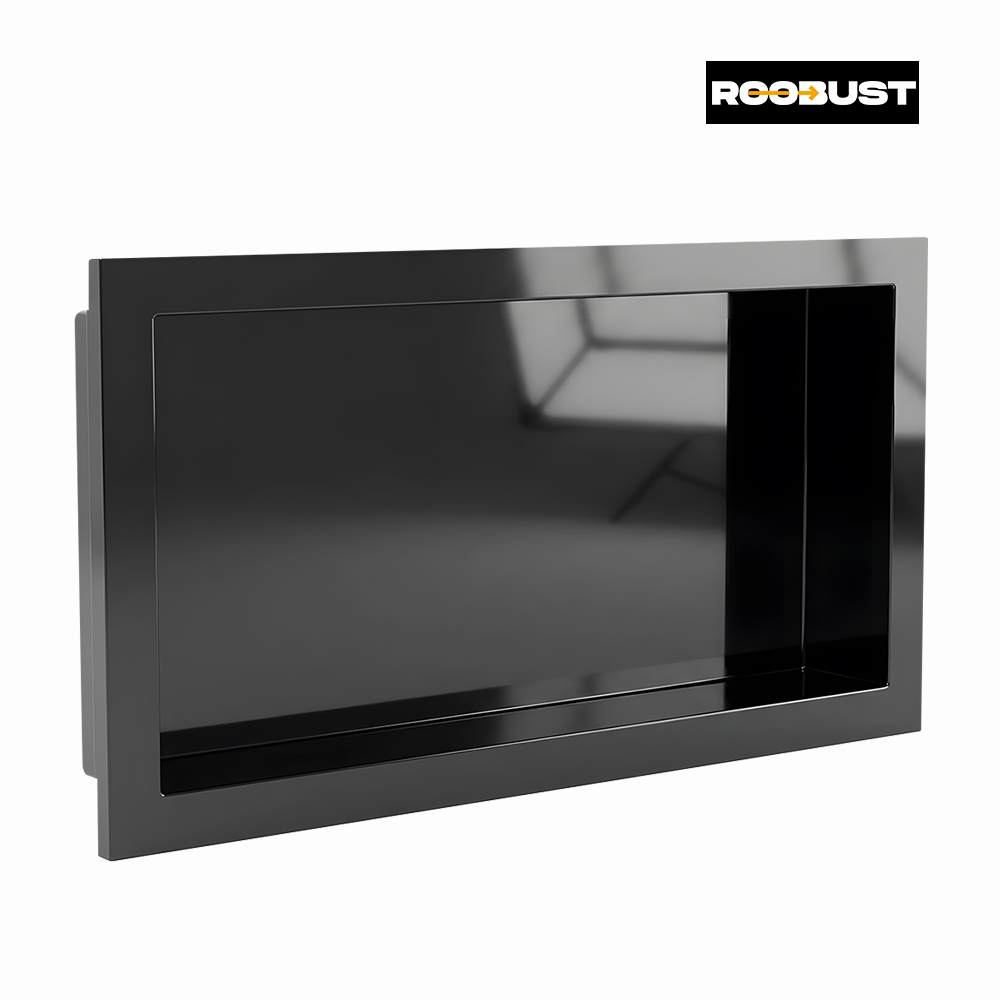 NICHO ROOBUST PLASTICO DE PAREDE P/EMBUTIR 30X60 PRETO