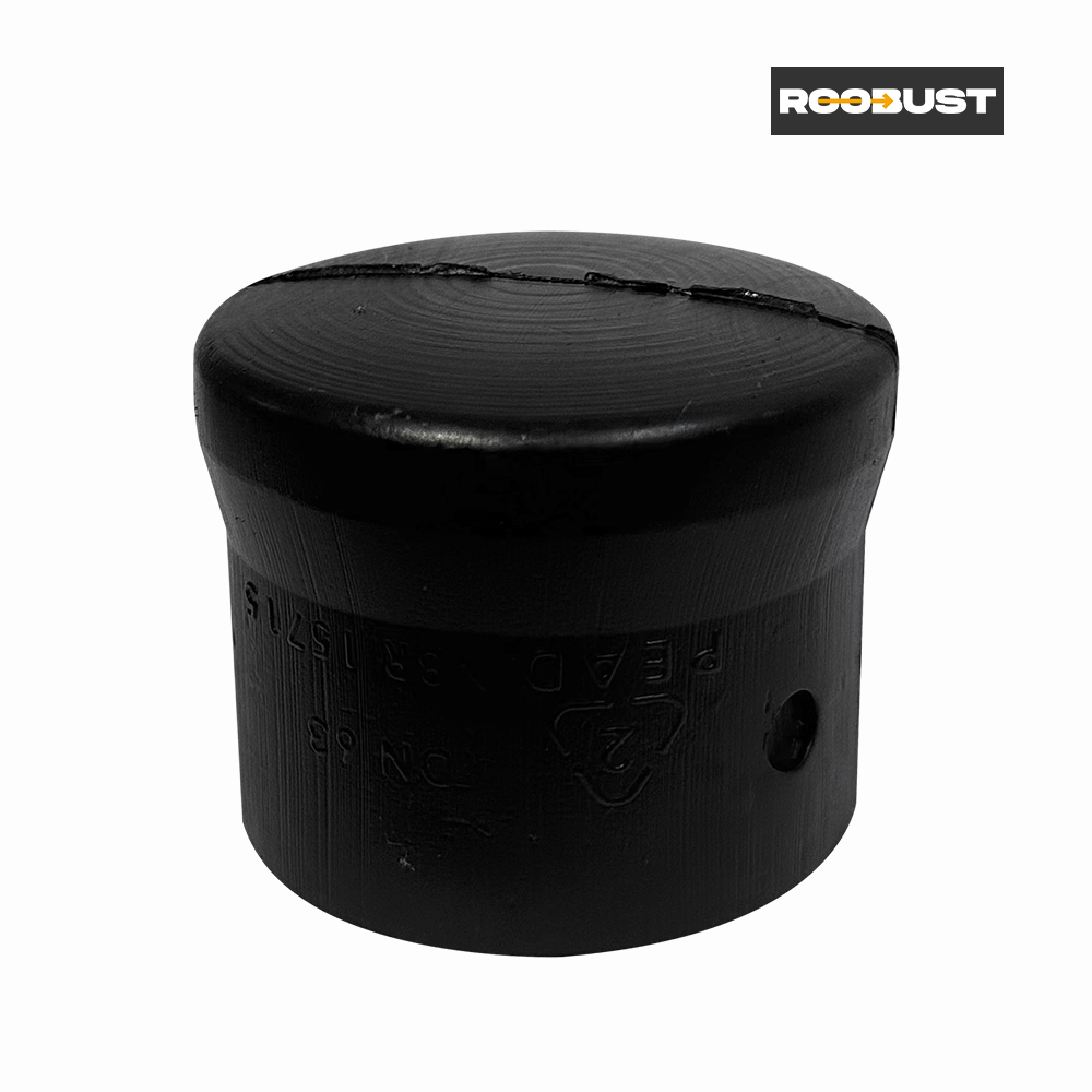 TAMPAO ROOBUST P/CORRUGADO 110MM 4” PRETO