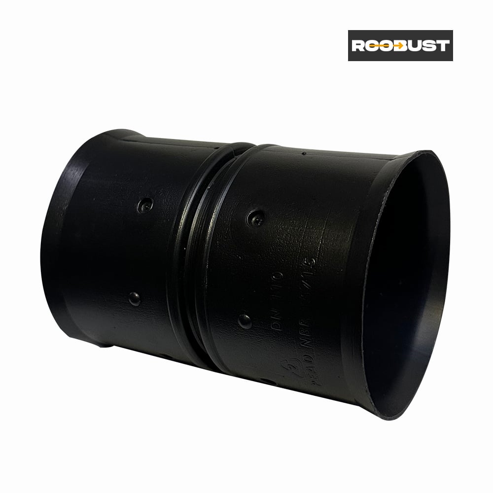 LUVA ROOBUST P/CORRUGADO EMENDA 50MM 1.1/2” PRETO