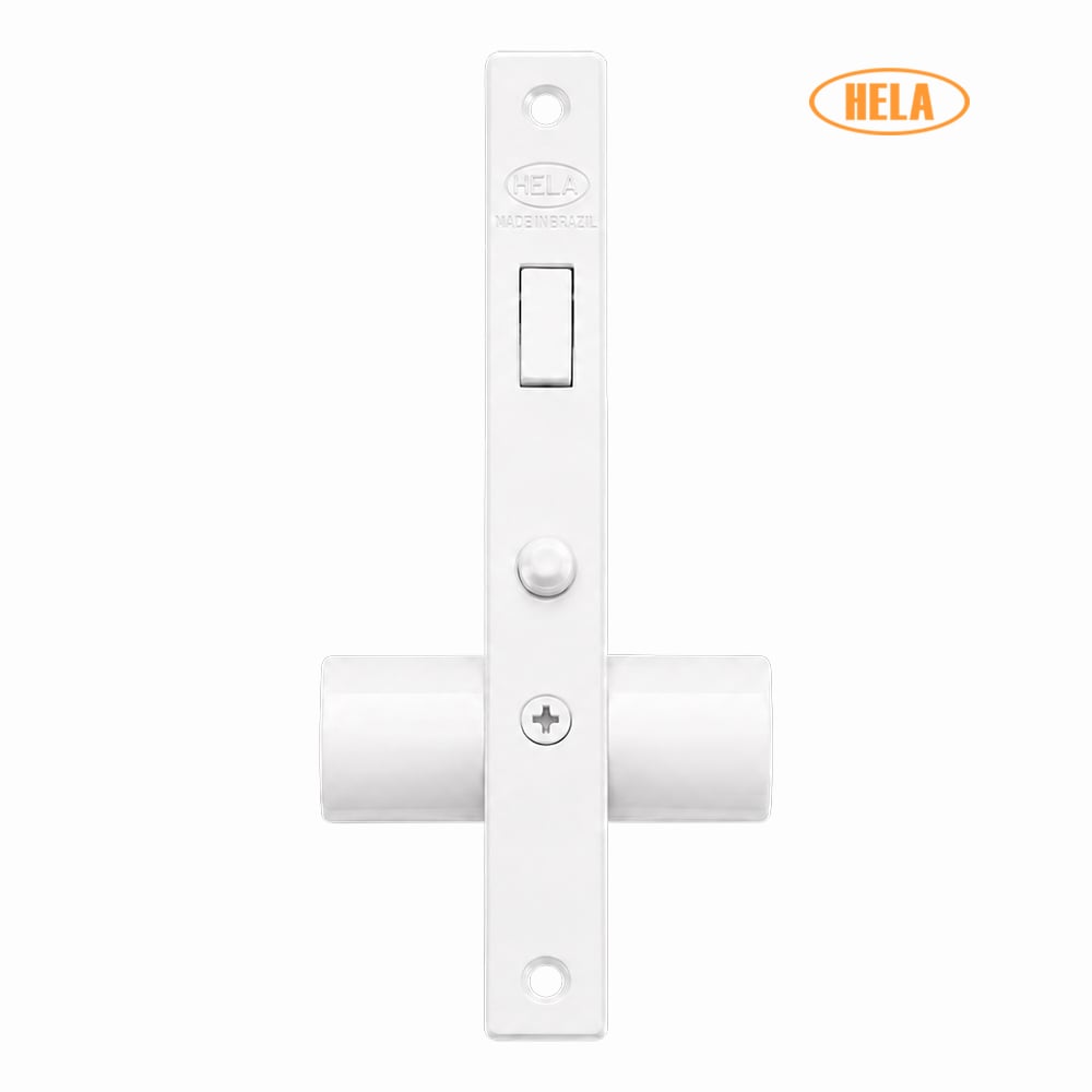 FECHADURA HELA PORTA CORRER BRANCA C90MM 18MM