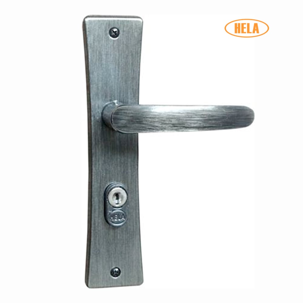 FECHADURA HELA 2009/04 QUENIA OXIDADA MAÇANETA RETA EXTERNA
