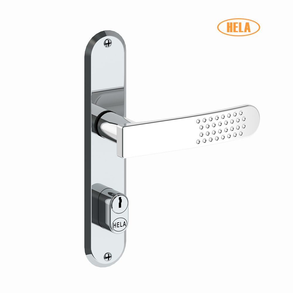 FECHADURA HELA 2018/15 PARIS CROMADA EXTERNA MAÇANETA RETA