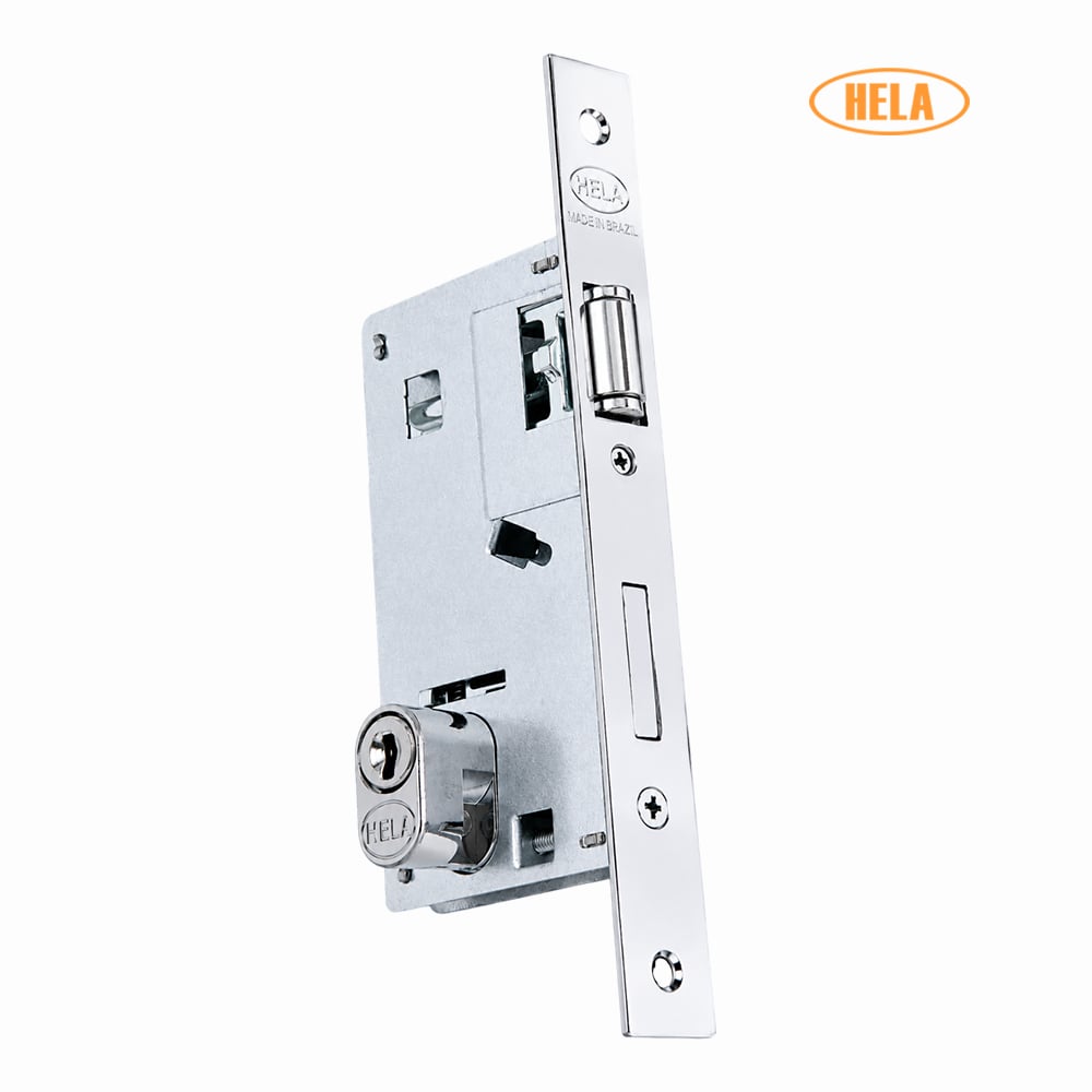 FECHADURA HELA 2020 PIVOTANTE  ROSETA QUADRADA 40MM CROMADA