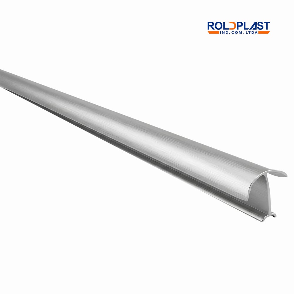 CANTONEIRA ROLDPLAST REDONDA ALUMINIO 3 METROS POLIDO