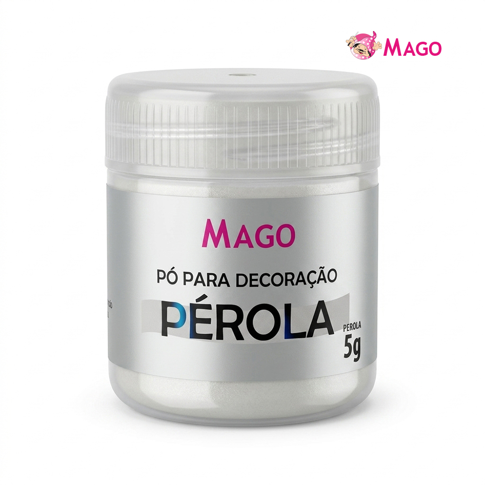 GLITTER MAGO P/DECORAÇÃO BRILHO 5GR PEROLA