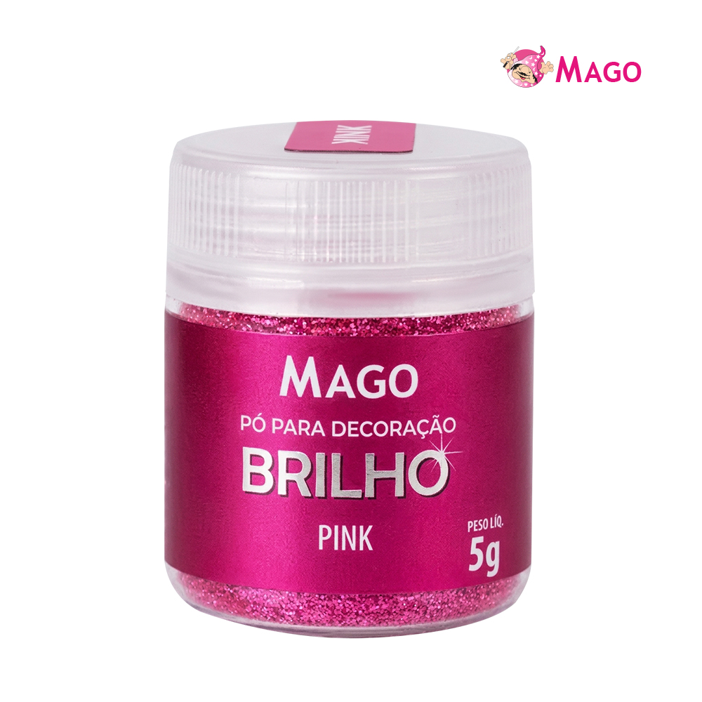 GLITTER MAGO P/DECORAÇÃO 5GR PINK