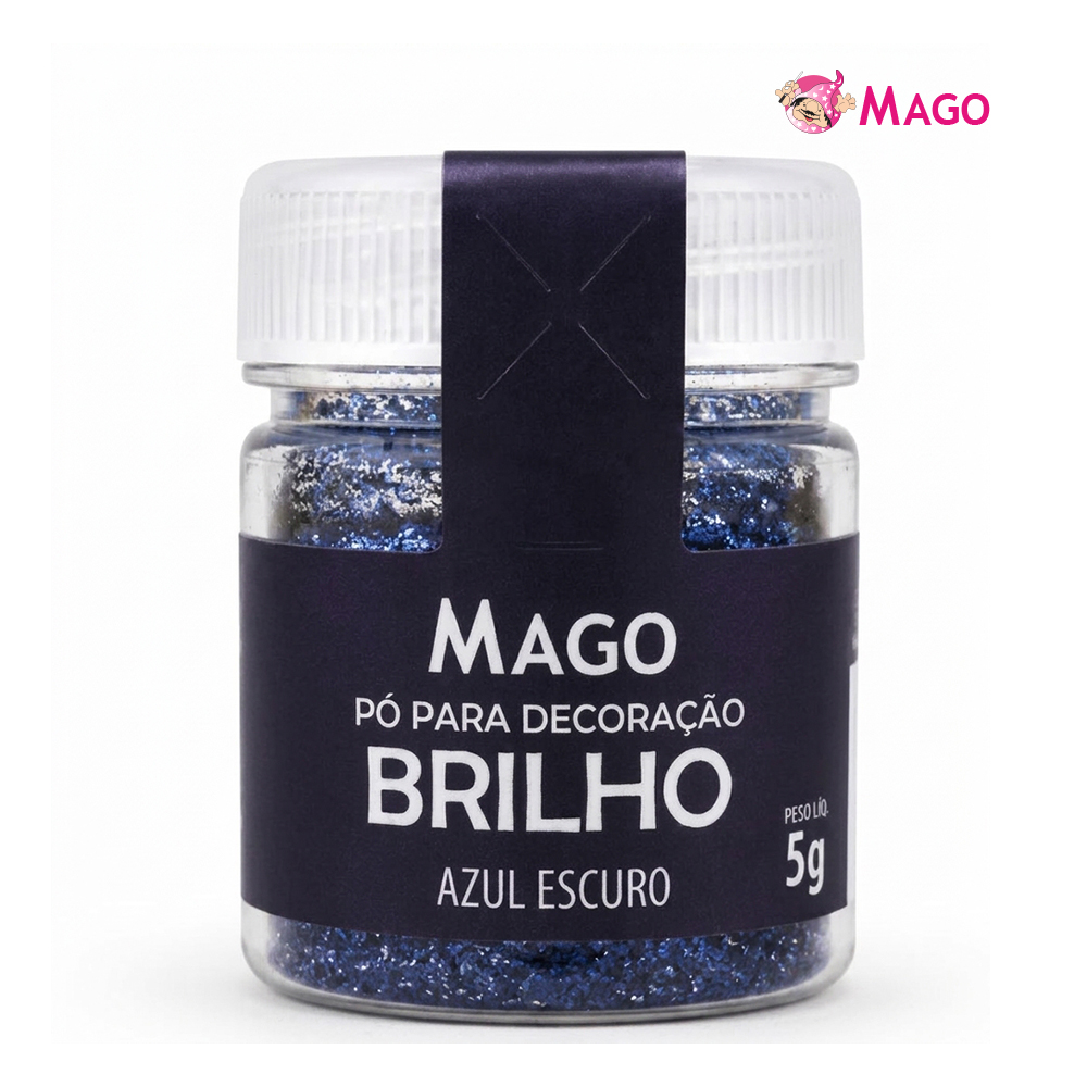GLITTER MAGO P/DECORAÇÃO 5GR AZUL ESCURO