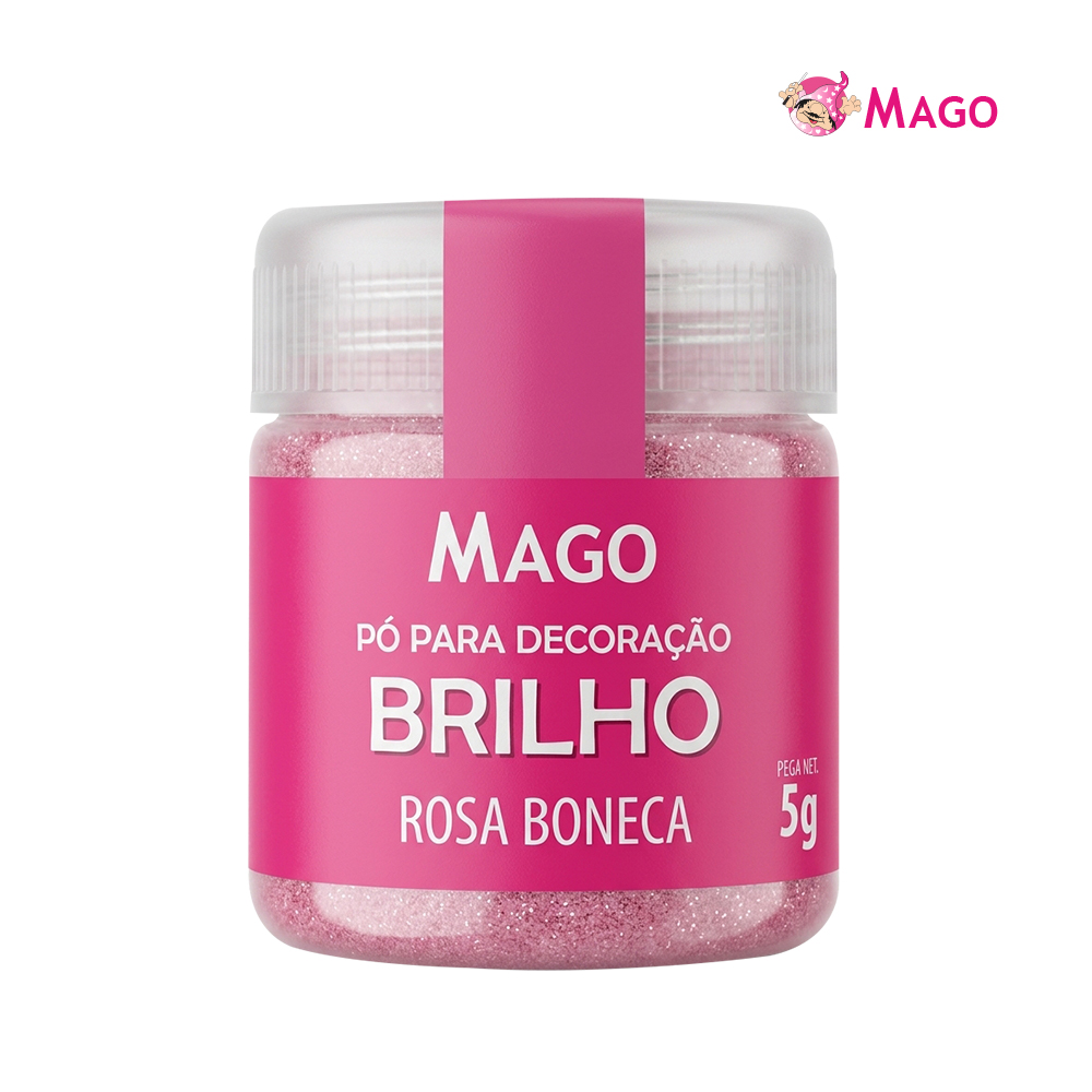 GLITTER MAGO P/DECORAÇÃO 5GR ROSA BONECA