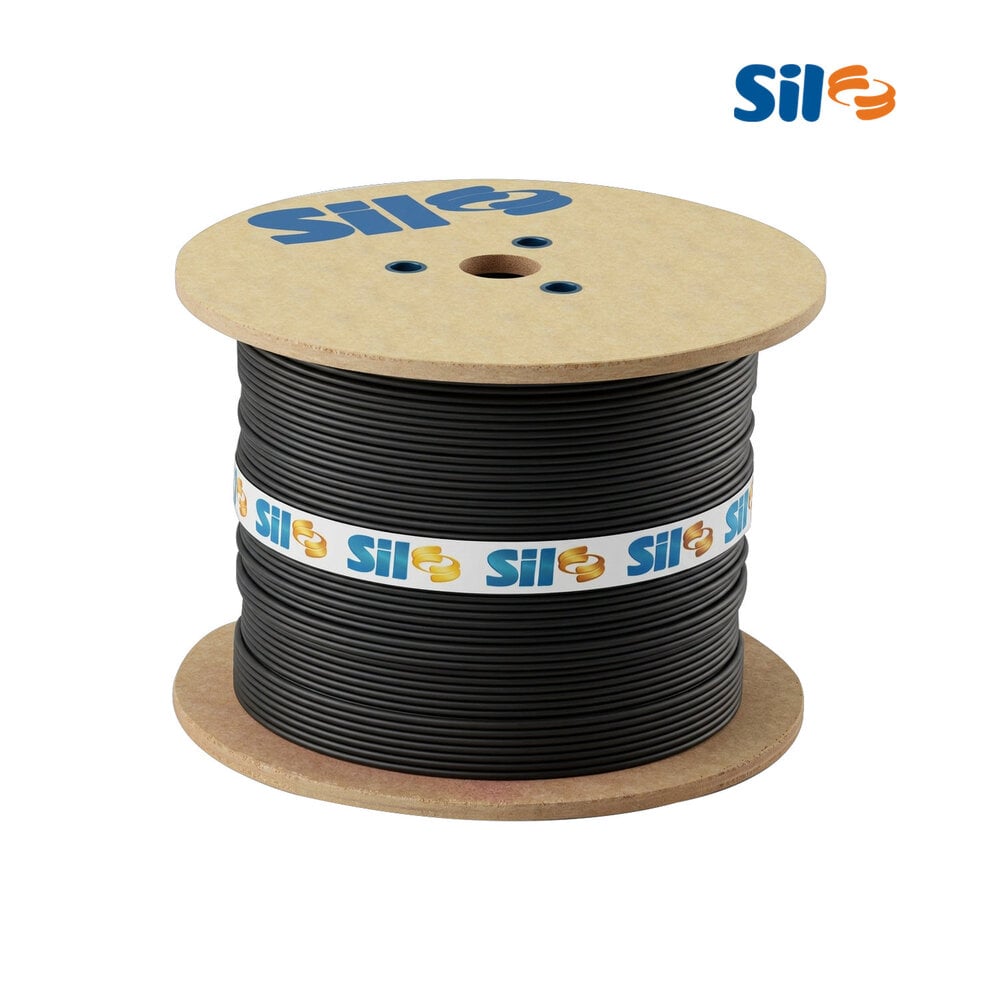 CABO SIL FLEX 6MM 750V CARRETEL PRETO C/600 METROS