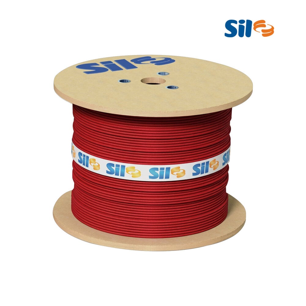 CABO SIL FLEX 6MM 750V CARRETEL VERMELHO C/600 METROS