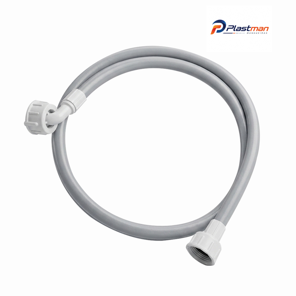 MANGUEIRA PLASTMAN P/MAQUINA LAVAR ENTRADA 1,40M CINZA