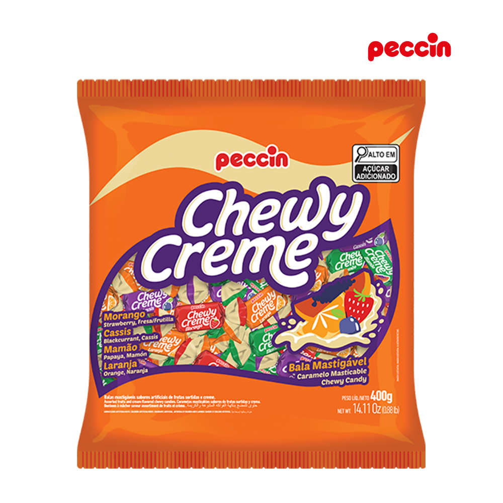 BALA PECCIN MASTIGAVEL CHEWY CREME SORTIDA 400GR