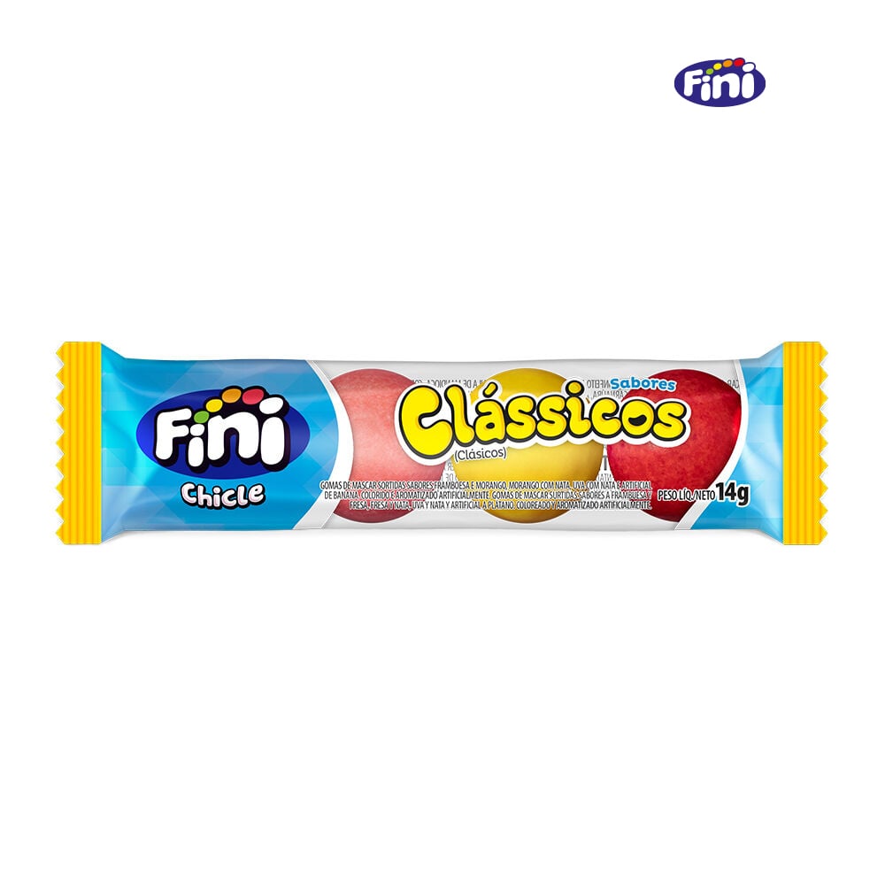 CHICLE FINI CLASSICOS SABORES 14GR - DISPLASY C/18 UNIDADES
