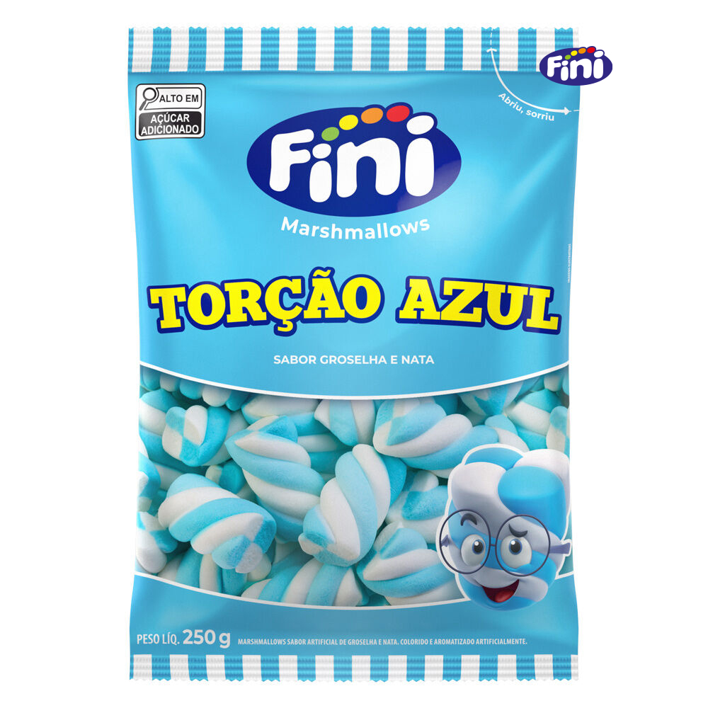 MAXMALLOWS FINI TORCAO AZUL GROSELHA/NATA 250GR