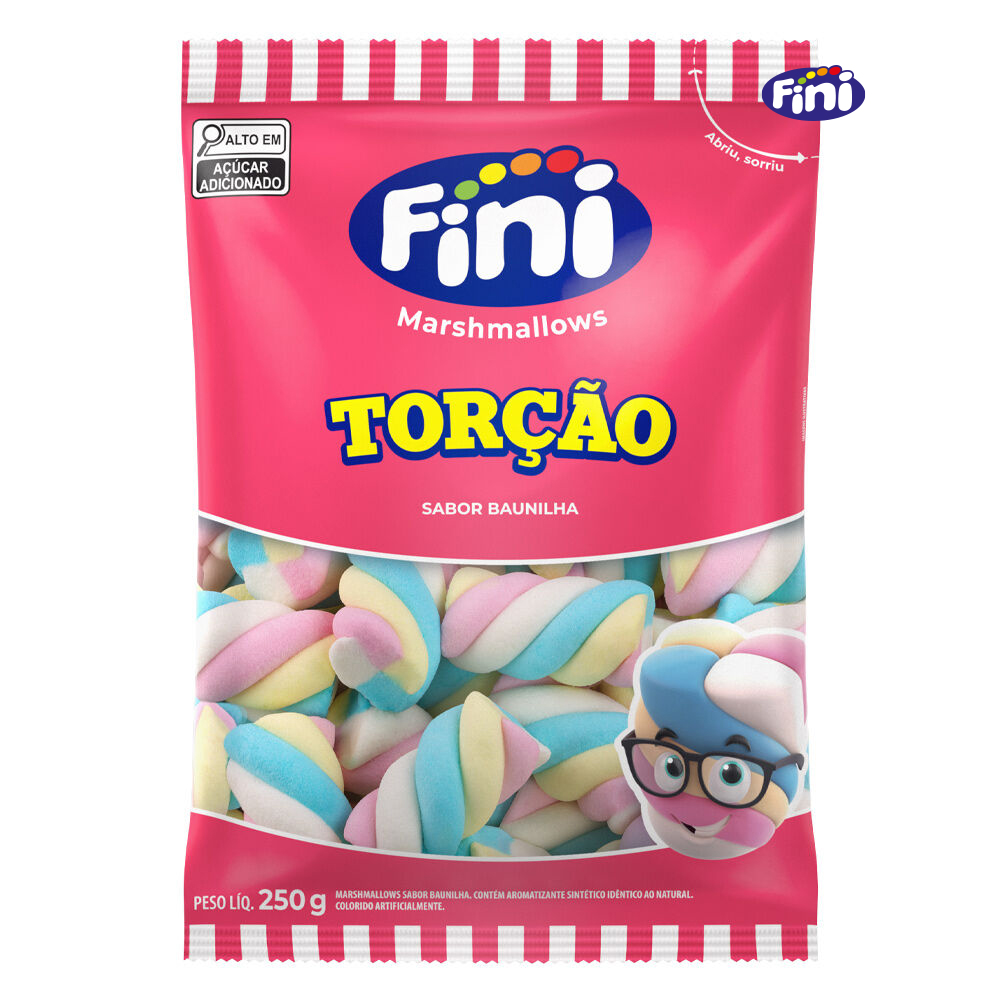MAXMALLOWS FINI TORCAO COLORIDO BAUNILHA 250GR