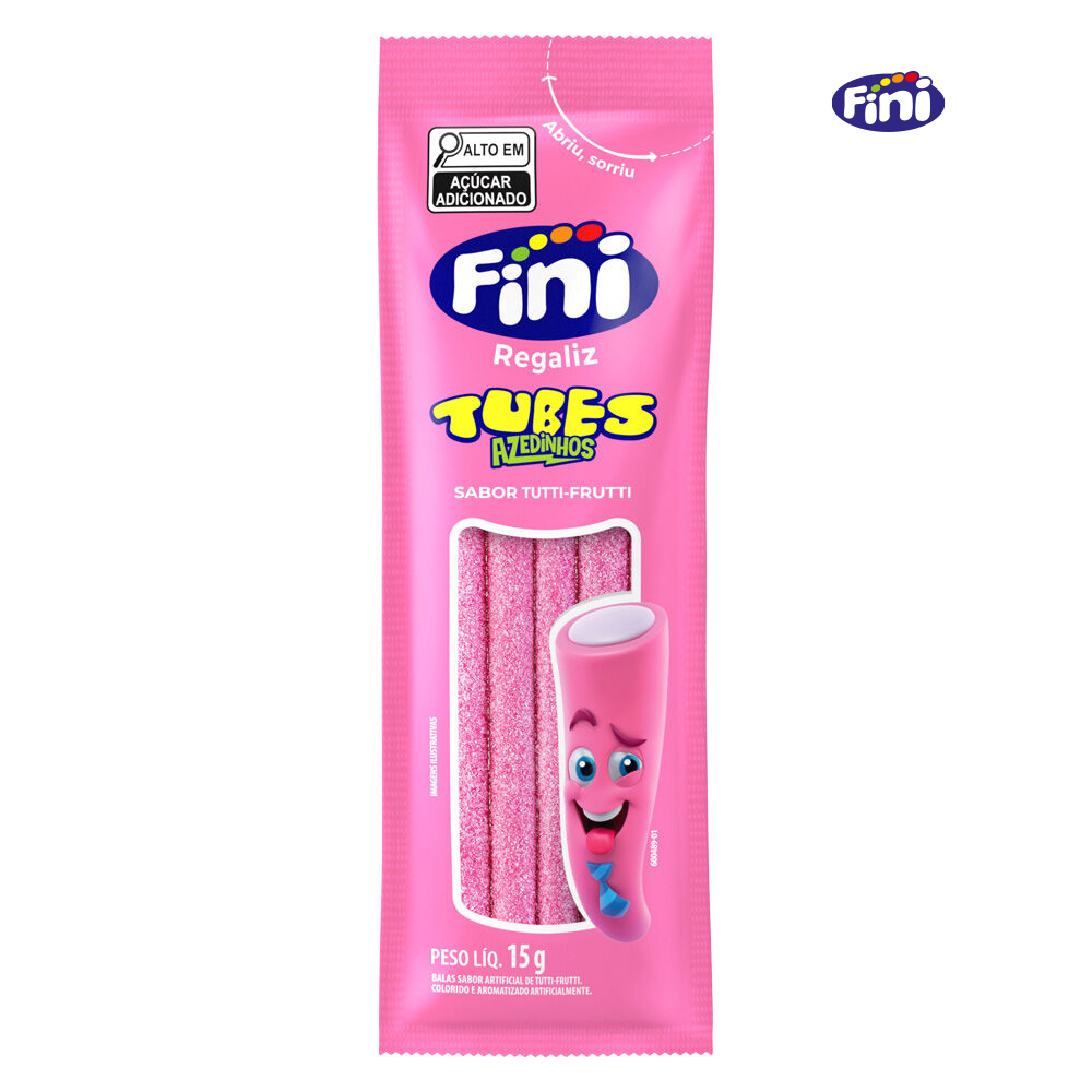 CANUDINHO FINI TUTTI-FRUTTI AZEDINHO15G - DISPLAY C/12 UNIDADES