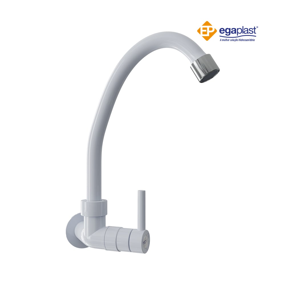 TORNEIRA EGAPLAST COZINHA/PAREDE 3/4 ABS BICA MOBEL 1/4V C-34 BRANCA