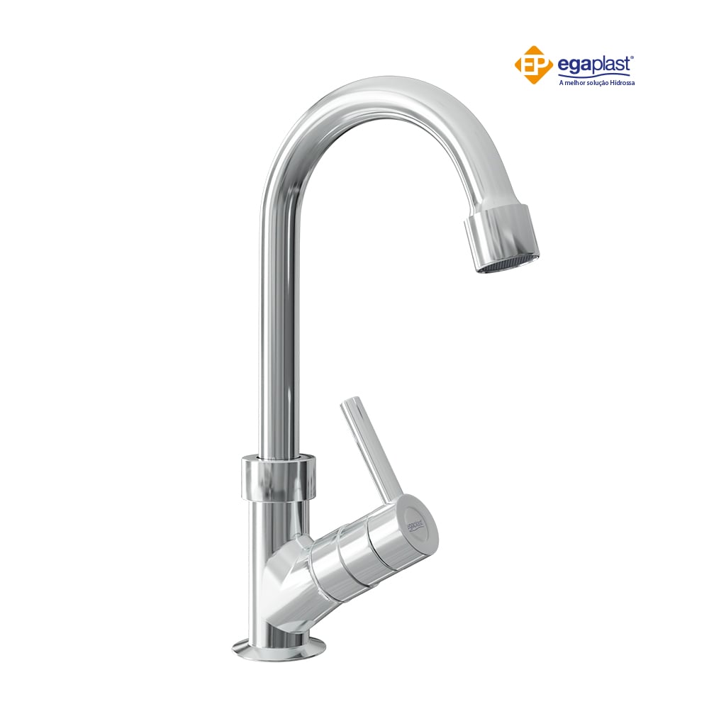 TORNEIRA EGAPLAST LAVATORIO/MESA 3/4 ABS BICA MOVEL 1/4V C-34 CROMADA