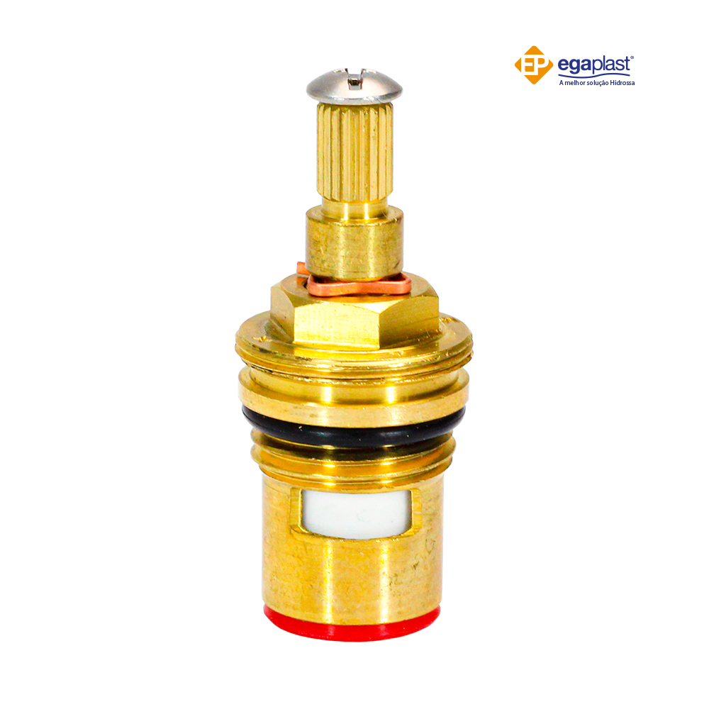 REPARO EGAPLAST P/TORNEIRA MVS 1/4V COMPATIVEL DOCOL VERMELHA