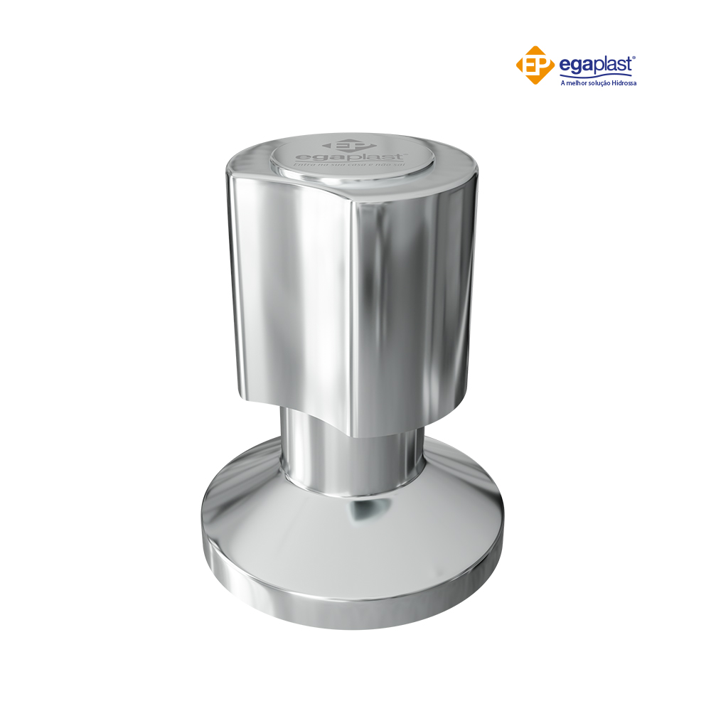 ACABAMENTO EGAPLAST P/REGISTRO METAL MOD C-40 CROMADO