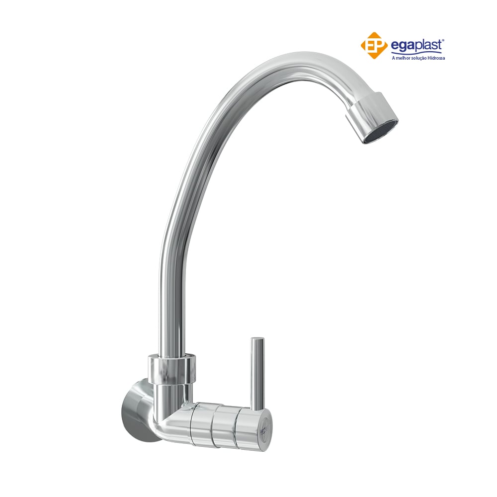 TORNEIRA EGAPLAST COZINHA/PAREDE 3/4 ABS BICA MOBEL 1/4V C-34 CROMADA