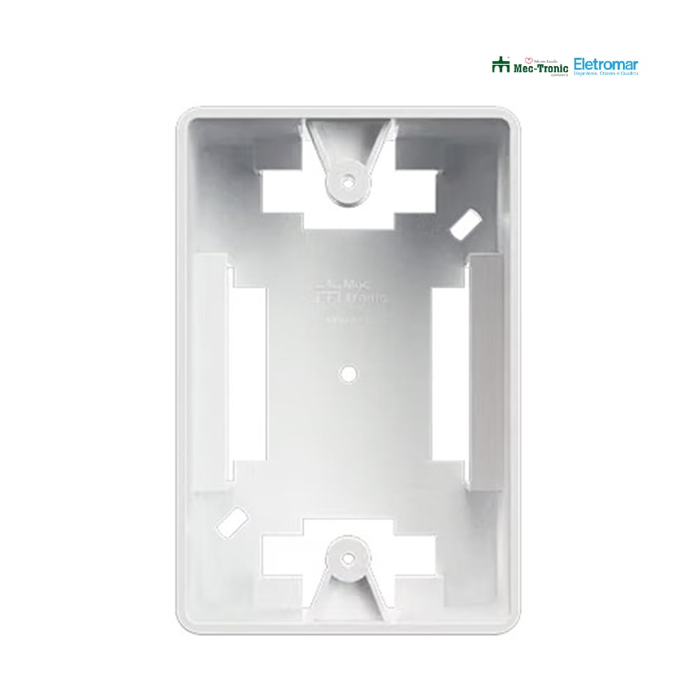 CAIXA ELETROMAR DE LUZ 4X2” SOBREPOR MILLENIUM BRANCA