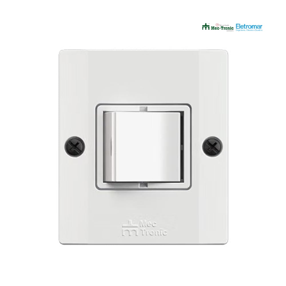 ELETROMAR 1 INTERRUPTOR BIPOLAR SOBREPOR 25A/250V BRANCA - LINHA MILLENIUM