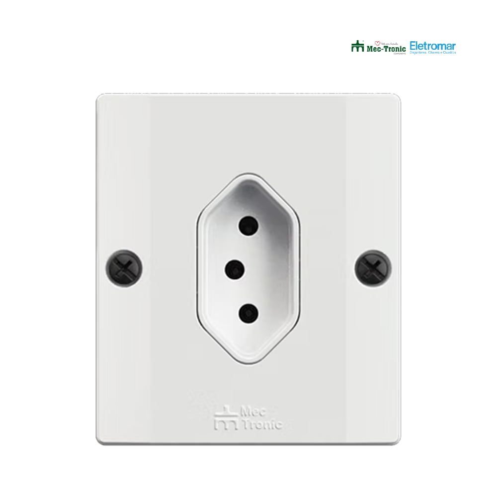 ELETROMAR 1 TOMADA SOBREPOR 2P+T 20A/250V BRANCA