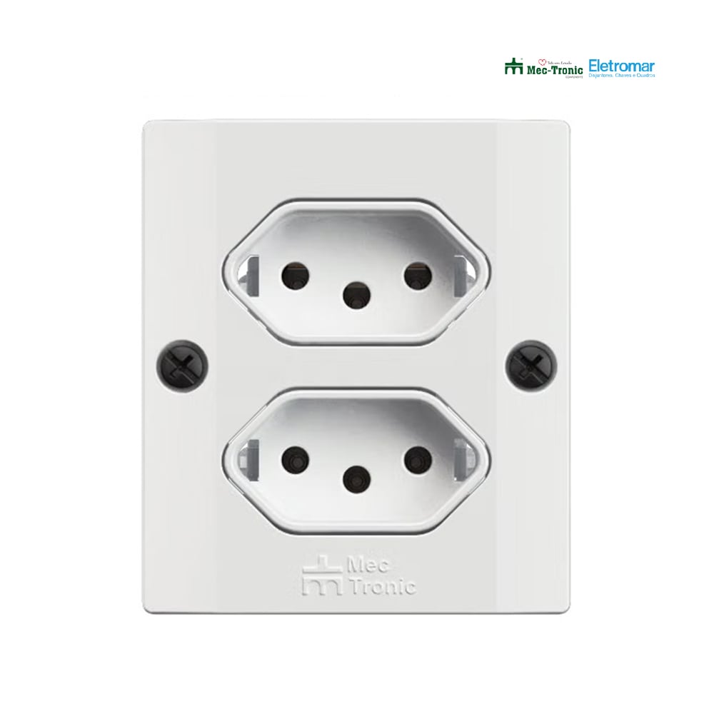 ELETROMAR 2 TOMADA SOBREPOR 2P+T 20A/250V BRANCA
