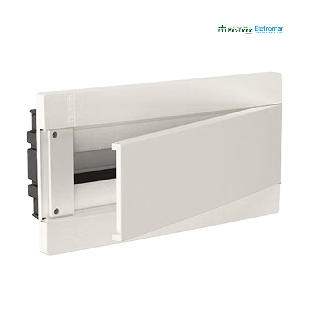 ELETROMAR QUADRO DISTRIBUIDOR EMBUTIR 12NEMA OU 18DIN C/BARRAMENTO BRANCA