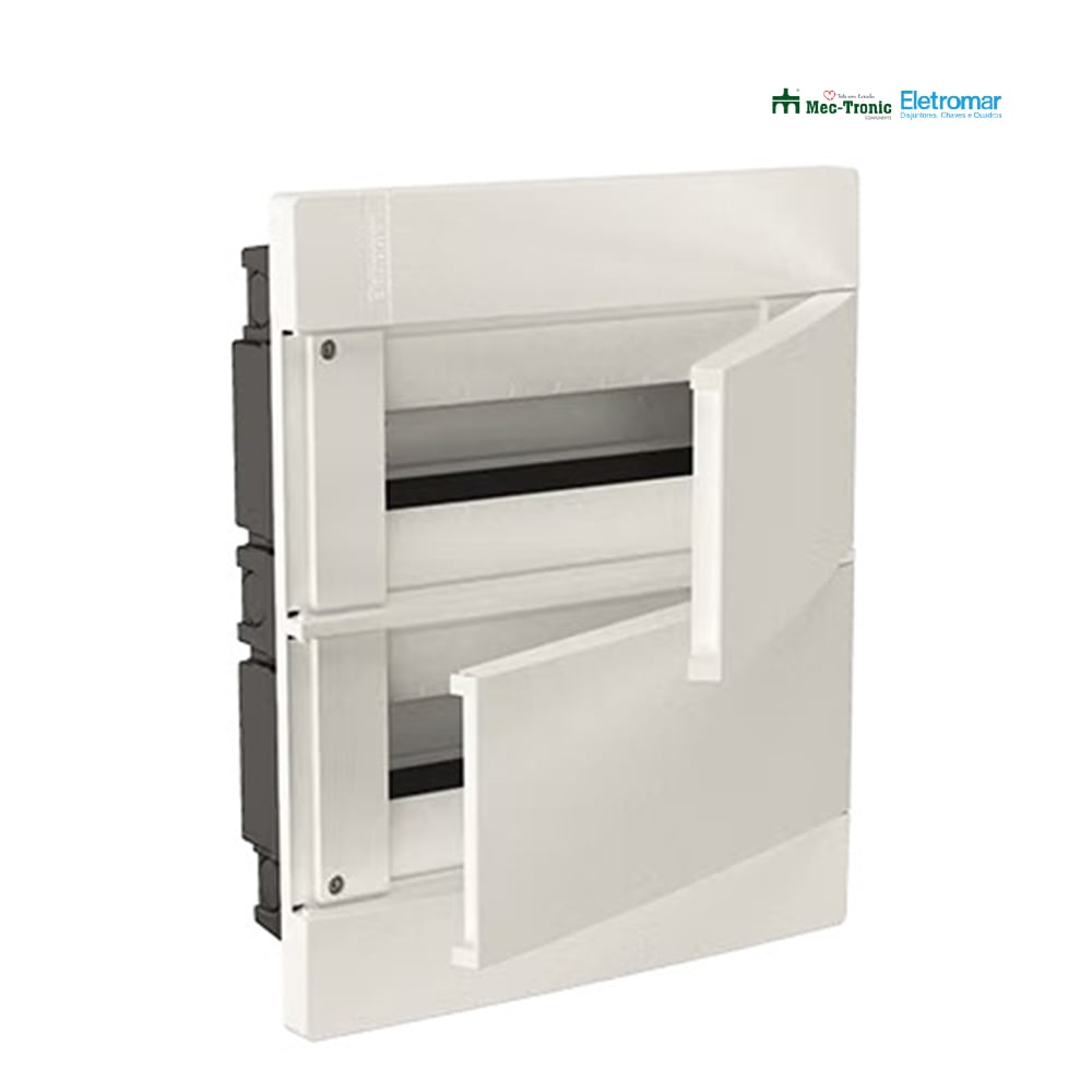 ELETROMAR QUADRO DISTRIBUIDOR EMBUTIR 16NEMA OU 24DIN C/BARRAMENTO BRANCA