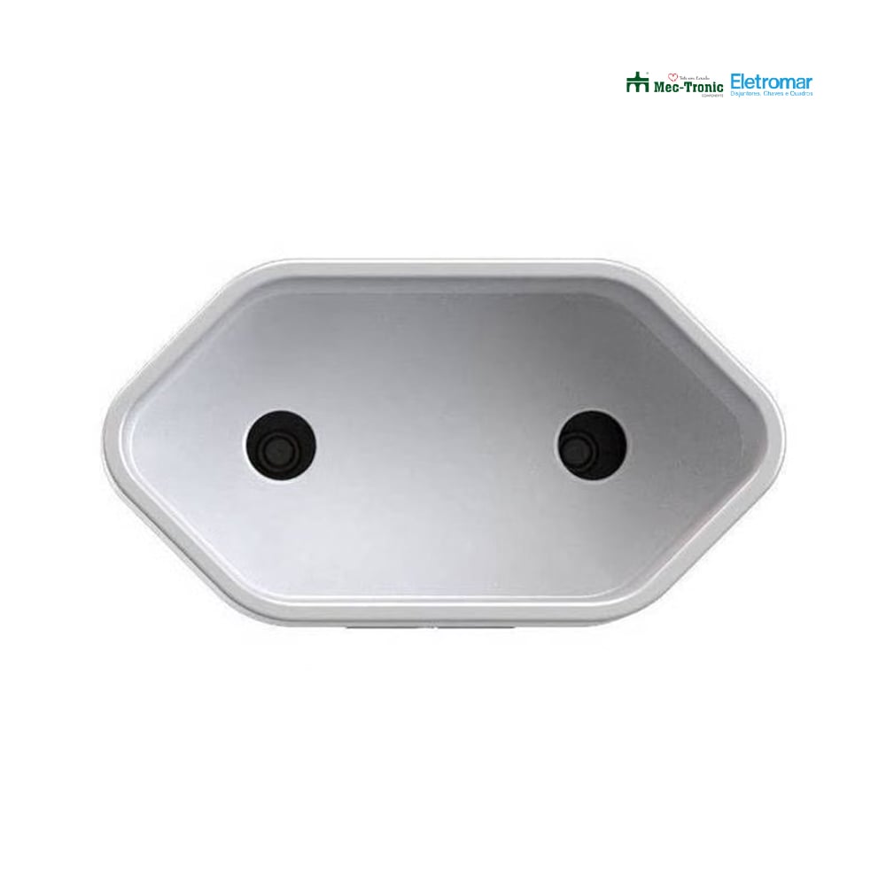 ELETROMAR PLUG FEMEA 2P 10A 250V BRANCO