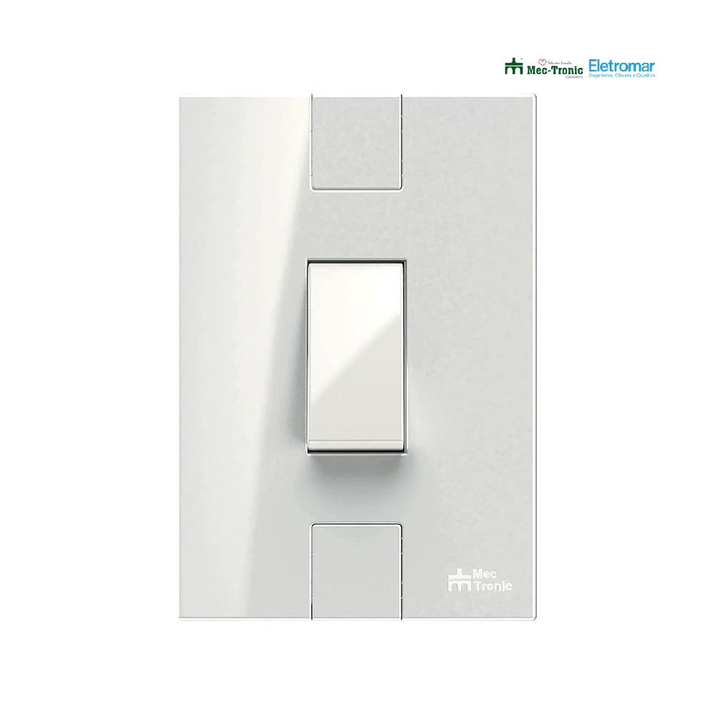 ELETROMAR 1 INTERRUPTOR SIMPLES SOFT 10A/250V VERTICAL BRANCO