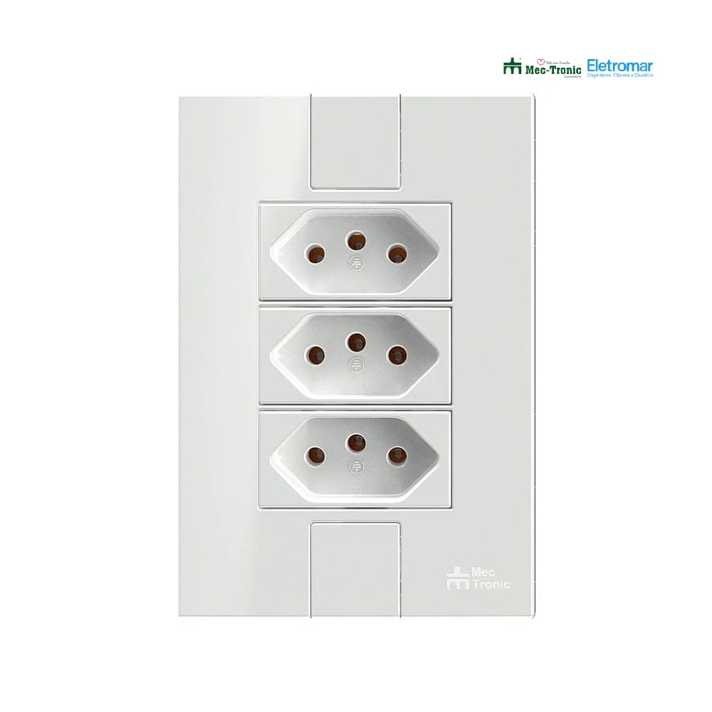 ELETROMAR 3 TOMADA 2P+T 10A/250V BRANCA