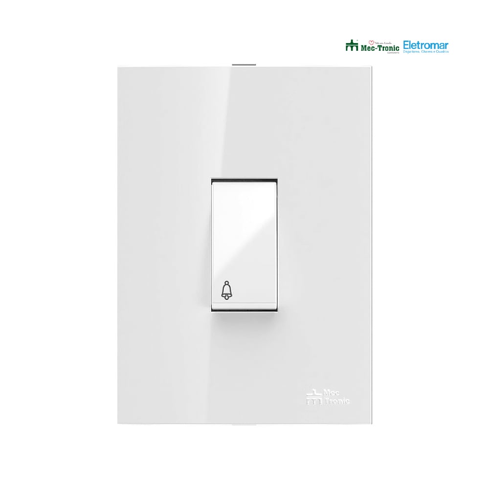 ELETROMAR PULSADOR CAMPAINHA 10A/250V C/PLACA CLICK BRANCO