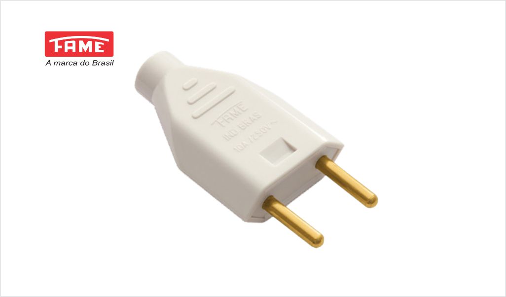 FAME PLUG MACHO MACICO 2P 20A CINZA