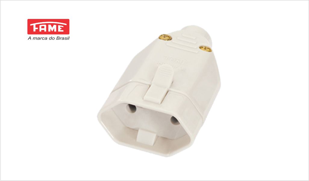 FAME PLUG FEMEA 2P 20A PRETO