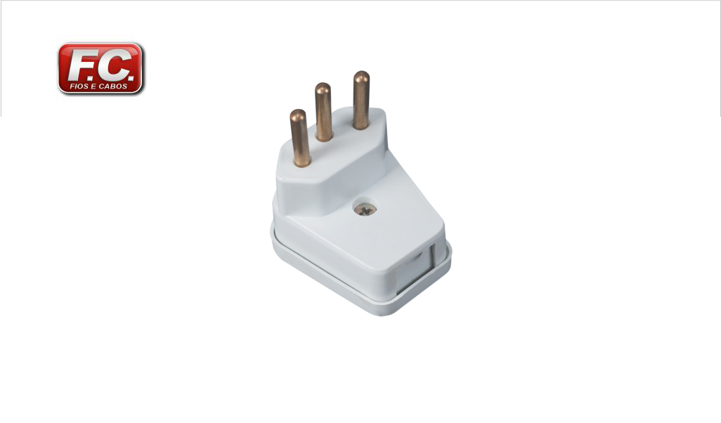 PLUG F.C. GIGANTE MACICO 90° 2P+T 20A BR