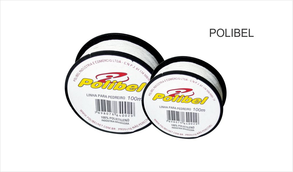 LINHA POLIBEL P/PEDREIRO TRANCADA 100M 1,2MM