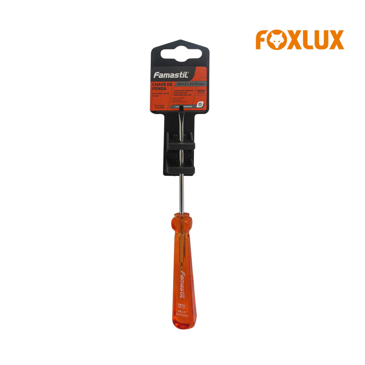 CHAVE FENDA FOXLUX IMAN CRV 5/16X 6”