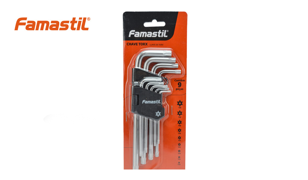 JOGO FAMASTIL CHAVE TORX C/09PCS