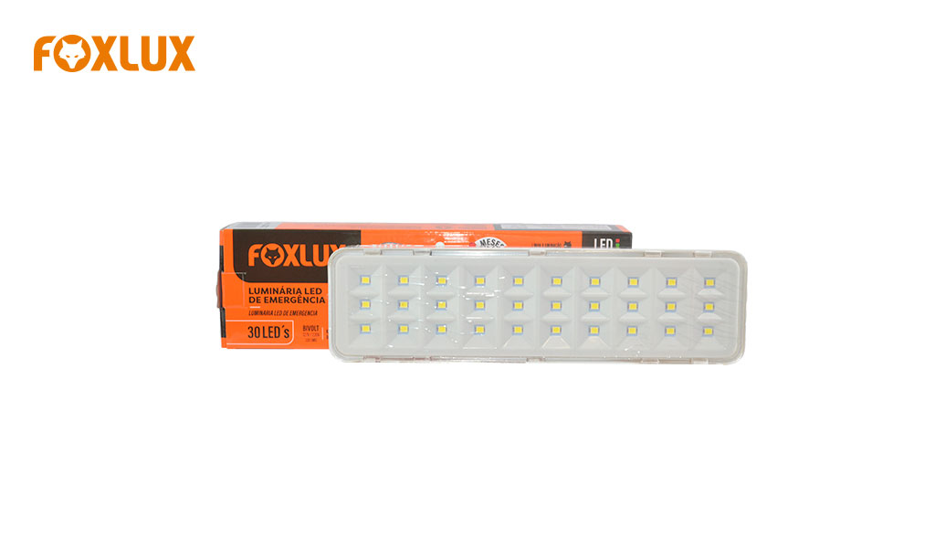 LUMINARIA FOXLUX EMERGENCIA 30 LEDS