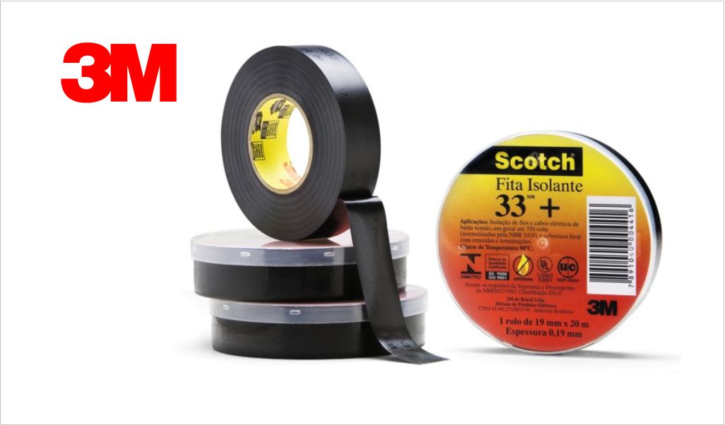 FITA 3M SCOTH ISOLANTE 33+19MMX 5M PR